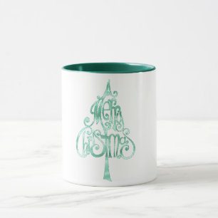 Mint Green Glam Weihnachten Tasse