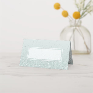Mint Green Glittery Wedding Platzkarte