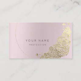 Mint Green Gold Blume Botanisches Amethst Pink Mau Visitenkarte