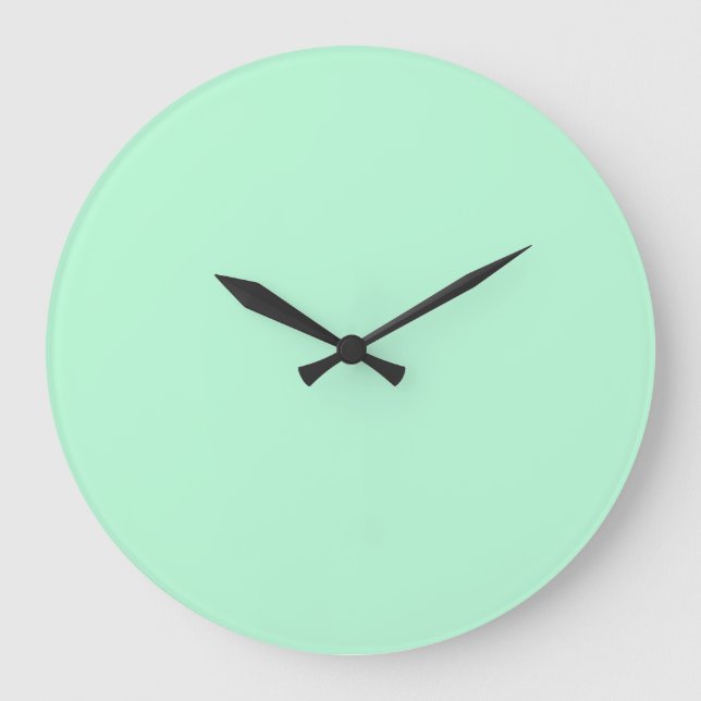 Mint Green Große Wanduhr (Vorderseite)