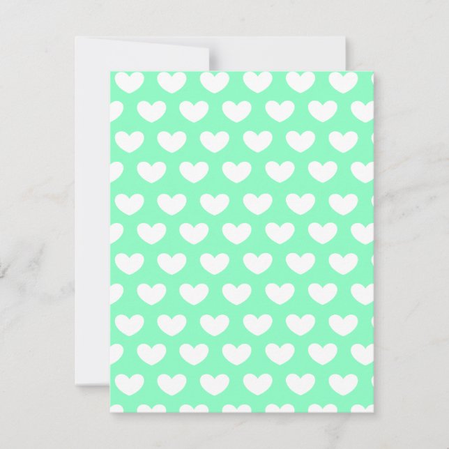 Mint Green Hearts (Vorderseite)