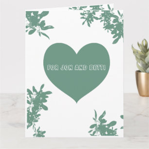 Mint Green Ivy Karte
