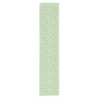 Mint Green Leafy Design Kurzer Tischläufer