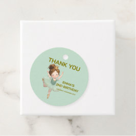 Mint Green Little Princess Ball Favor Tags Geschenkanhänger