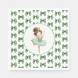 Mint Green Little Princess Ball Paper Napkin Serviette