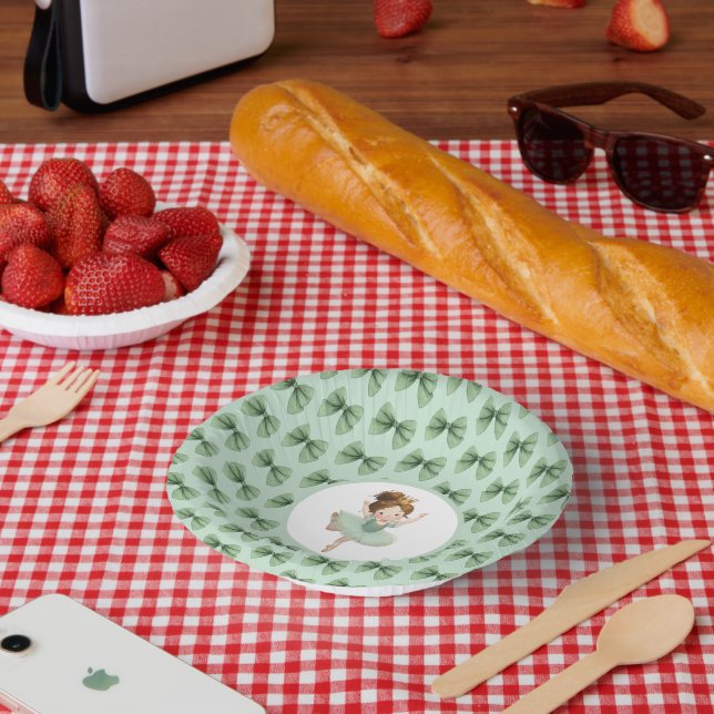 Mint Green Little Princess Ball  Pappteller (Picknick)