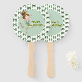 Mint Green Little Princess Ball Set of Fans Fächer
