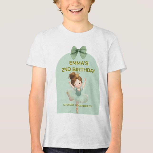 Mint Green Little Princess Ball T - Shirt (Vorderseite)