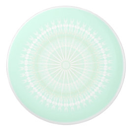 Mint Green Mandala Pastel Modern Keramikknauf