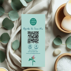 Mint Green Marketing Luxury Branding, Social Media Visitenkarte