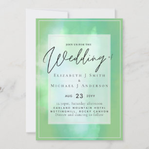 Mint Green Modern Budget Hochzeit