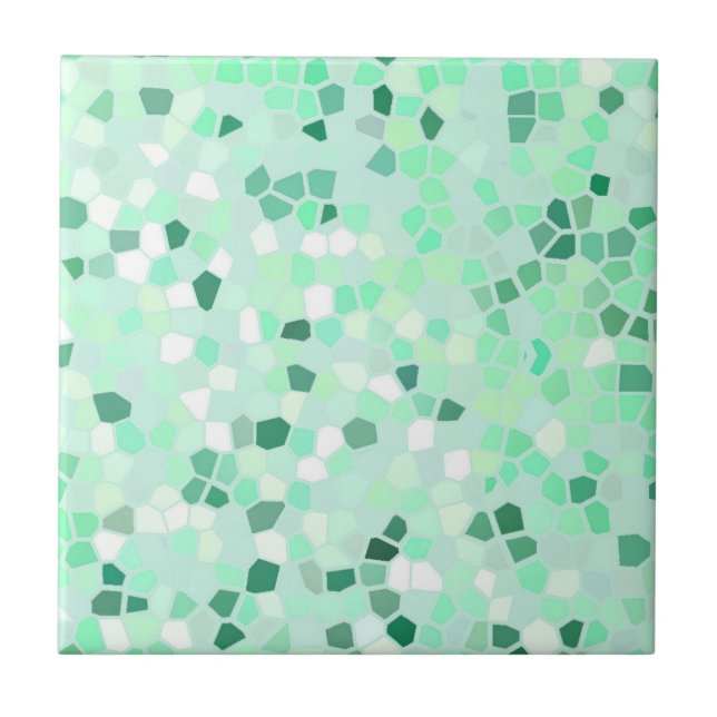 Mint Green Mosaic Fliese (Vorderseite)