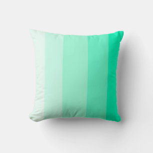 Mint Green Ombre Stripe Kissen