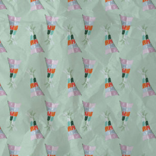 Mint Green Party Hat Illustration Seidenpapier