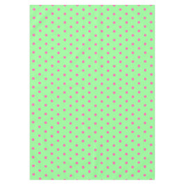 Mint Green Pink Polka Dots Tischdecke