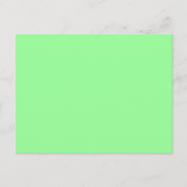 Mint Green Postkarte (Vorderseite)