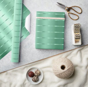 Mint Green Ribbon Bow Brautparty Geschenkpapier