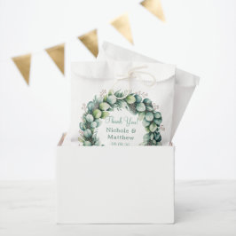 Mint Green & Sage Green Eucalyptus Wedding Geschenktütchen