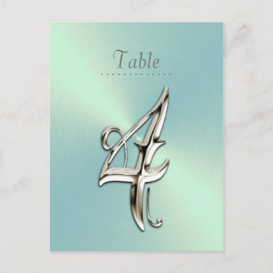 Mint Green Sheen Tischnummer