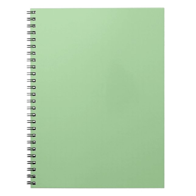 Mint Green Spiral Notebook Notizblock (Vorderseite)