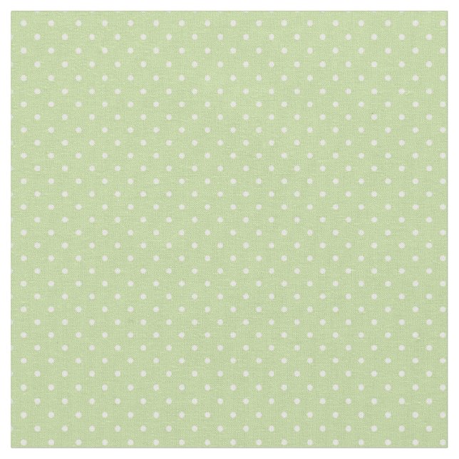 Mint Green Tiny Dots Stoff (Nahaufnahme)