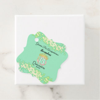 Mint Green Vintag Boho Quinceañera Spanischer Gefa Geschenkanhänger