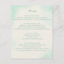 Mint Green Watercolor Hochzeitstag