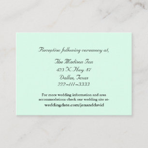 Mint Green Wedding Karten