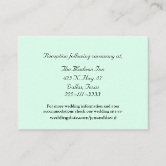 Mint Green Wedding Karten