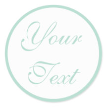 Mint-Grüne Hochzeiten-Umschlag Aufkleber mit benut