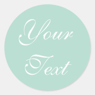 Mint-Grüne Hochzeiten-Umschlag Aufkleber mit benut