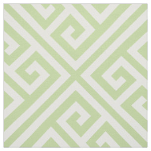 Mint grüner griechischer Schlüssel groß Stoff