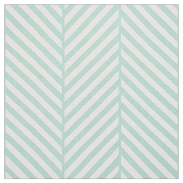 Mint Herringbone Große Skala Stoff (Muster)