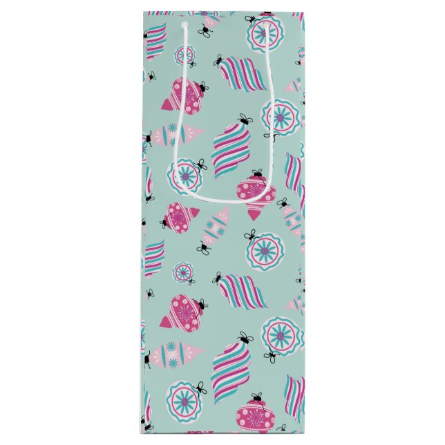 Mint Jolly Baubles Weinbeutel Geschenktüte Für Weinflaschen