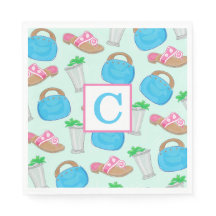 Mint Julep Bermuda Beutel Preppy Initail Derby