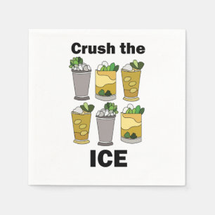 Mint Julep Cocktail Crush The Ice Party Serviette