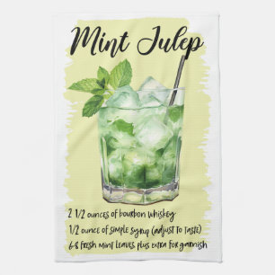 Mint Julep Cocktail Rezept Geschirrtuch