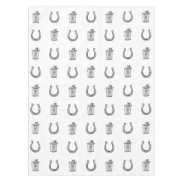 Mint Julep Cocktails and Horseshoes Derby Party Tischdecke