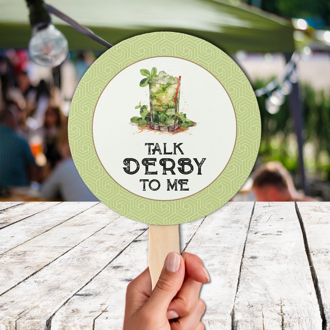 Mint Julep Derby Fächer (Mint Julep Derby Hand Fans)