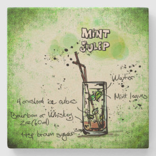 Mint Julep Drink Rezept Steinuntersetzer
