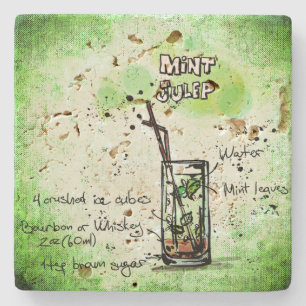 Mint Julep Drink Rezept Steinuntersetzer