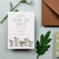 Mint Julep Pferderennen Derby Day Party