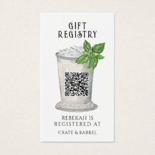 Mint Julep QR Code Geschenkkarte