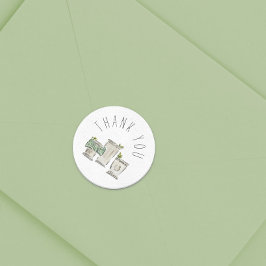 Mint Julep Vielen Dank Runder Aufkleber