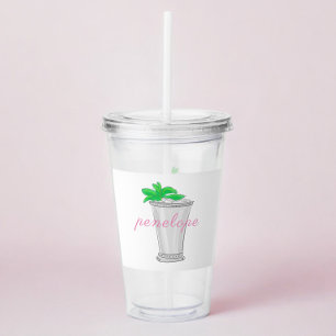 Mint Juleps Pferderennen Derby Custom Gevor Acryltrinkbecher