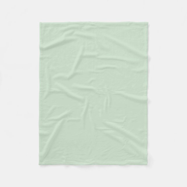 Mint Light Pastel Green Solid Color SW 6736 Fleecedecke (Vorderseite)