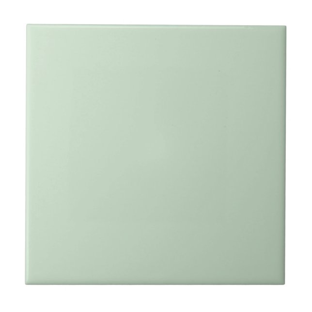 Mint Light Pastel Green Solid Color SW 6736 Fliese (Vorderseite)
