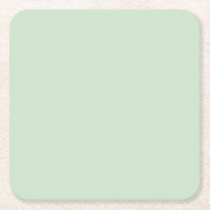 Mint Light Pastel Green Solid Color SW 6736 Rechteckiger Pappuntersetzer