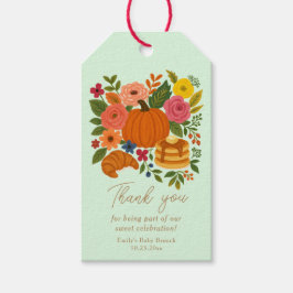 Mint Little Pumpkin Baby Dusche Danke, dass Sie fü Geschenkanhänger