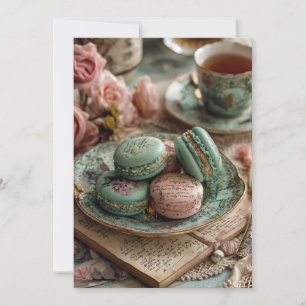 Mint & Macarons   Pariser Chic Einladung